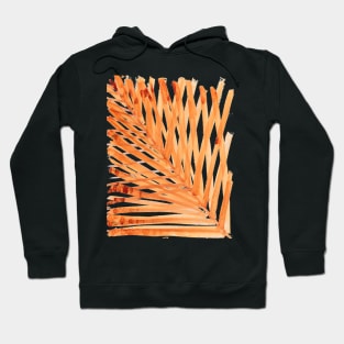 watercolor lines palm leaf 1 Hoodie